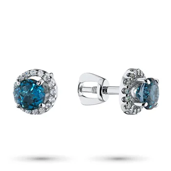 

Silver earrings with topaz and cubic zirconia e0609sg04200282