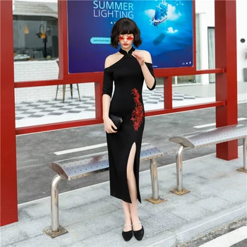 

S-XL Big Size Black Off Shoulder Dress Women Halter Sexy Dresses Woman Party Night Tight Summer Dress 2020 Vestidos De Verano