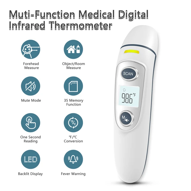 Infrared Digital Thermometer Body Forehead Body Temperature Gun