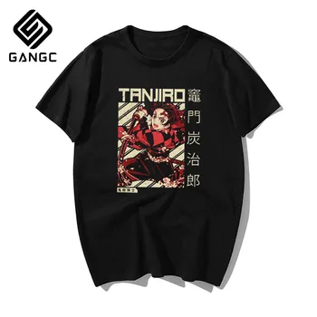 

Hip Hop Top Tees Kimetsu No Yaiba Japanese Anime T Shirt Men Fashion Demon Slayer Funny Cartoon T-shirt Demon Blame Tshirt
