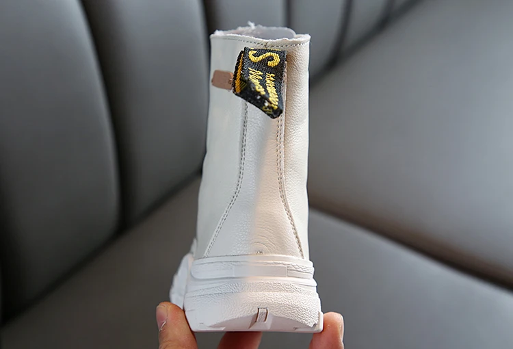 26 a 37 Sapatos Infantis Primavera Novos Meninos Meninas Couro Genuíno Martin Botas Anti-chute Macio Inferior Wearable Tamanho 2020 15 Mamãe e Bebê
