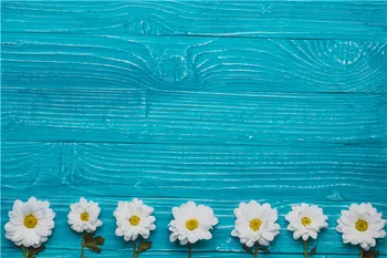 

SHENGYONGBAO Art Fabric Custom Photography Backdrops Props Flower and Wood Planks theme Photo Studio Background 20212-45542