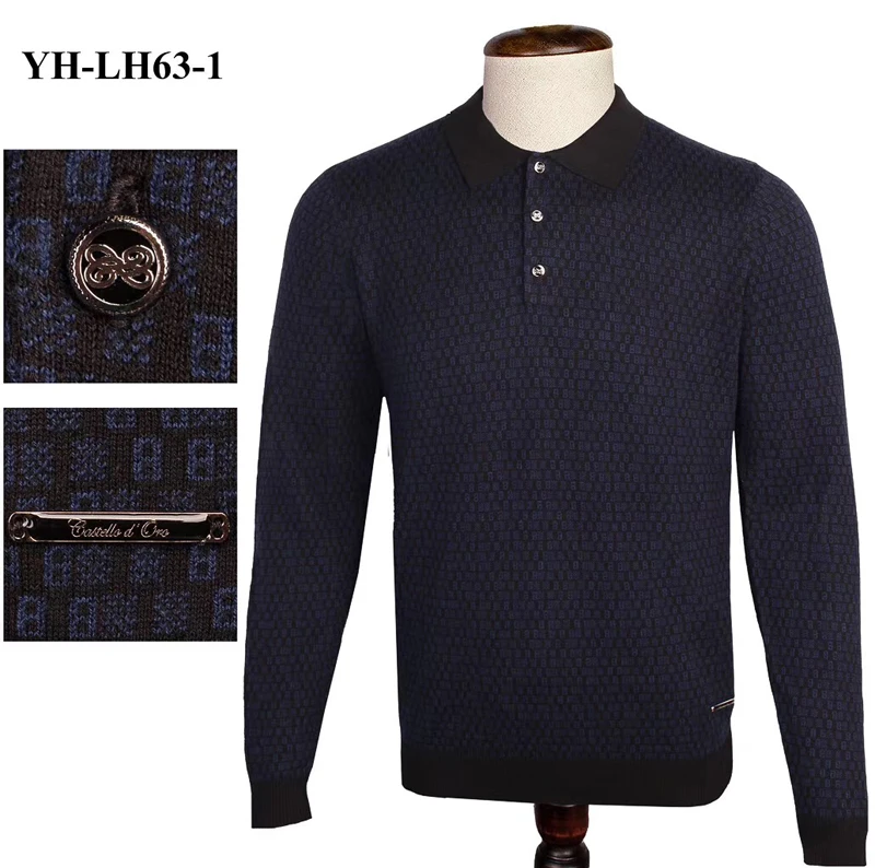 Billionaire свитер мужской зима бизнес качество Эластичность Кнопка Мода Англия большой размер M-4XL