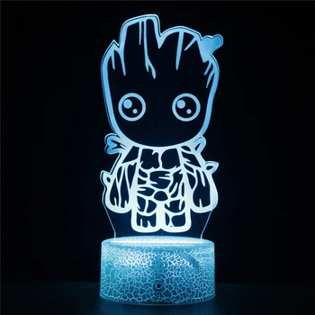 

Kawaii 3D Night Light Lovely Big Eye Sheep LED RGB 7 Colors Change USB Optic Lights Decor Nights Lamps Kids Gifts for Baby Child
