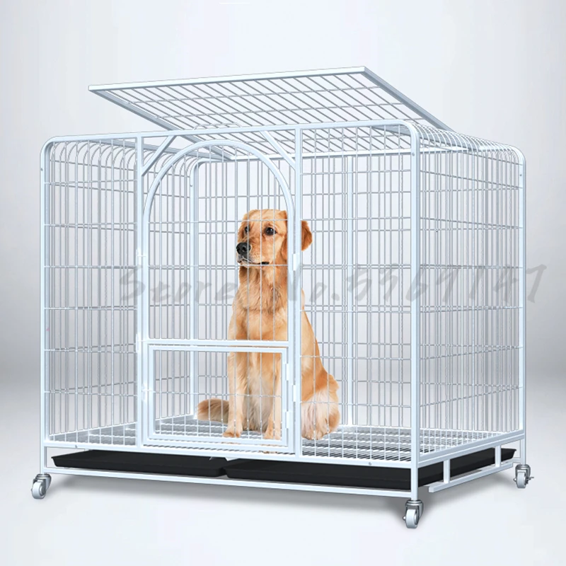 

Dog Cage Large Dog Medium Dog Indoor with Toilet Large Dog Cage Golden Hair Labrador Big Dog Pet Cage