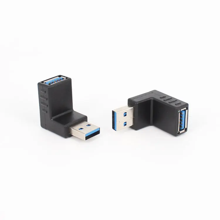 USB3.0 адаптер «Папа-мама» правый угол расширение данных компьютерный адаптер L Тип 90 градусов папа-мама