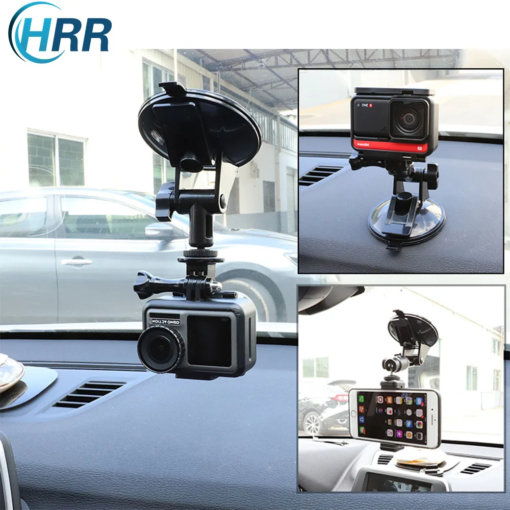 Action Camera Phone Holder for Car, Dashboard Car window Mount for GoPro 10  9 8 7 6 5 DJI Osmo Action 2 Insta360 One R X2 More