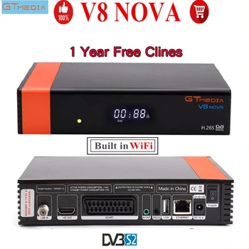 

Honor DVB-S2 GT MEDIA V8 Freesat Satellite TV Receiver FTA Decoder Support PowerVu Biss Key Newca CCCAM Youtube IPTV Purple V8