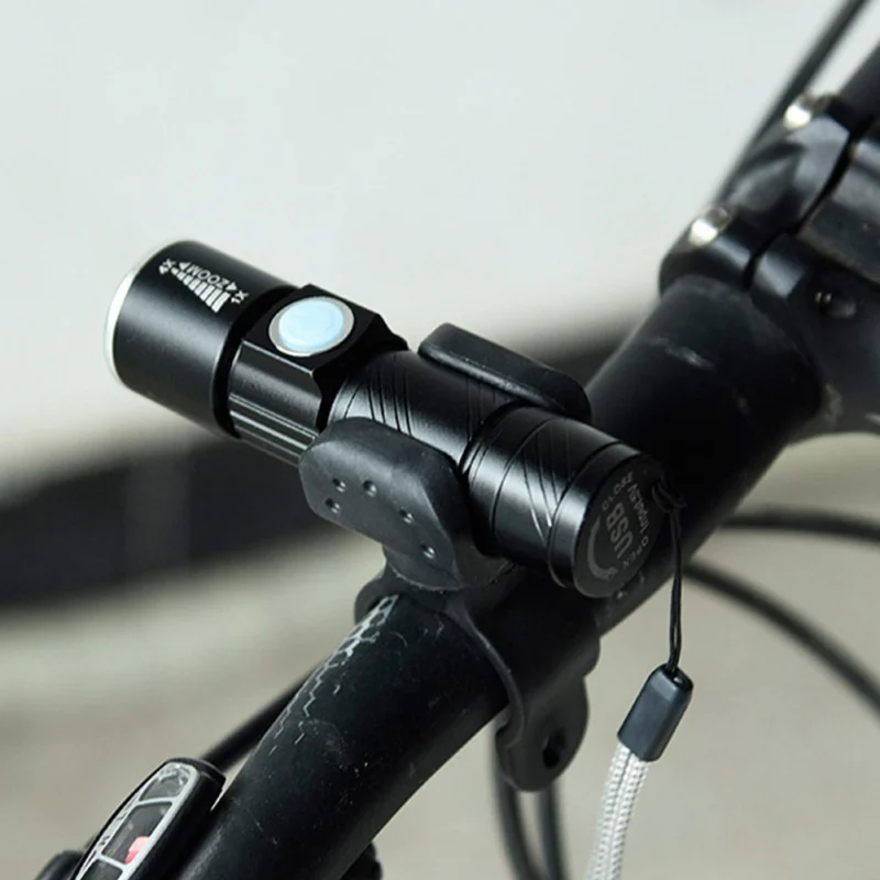 

Bike Light USB Rechargeable Flashlight 180 Lumens Bicycle Flashlight 4-10 Hours Lighting Waterproof Portable Bike Accessories