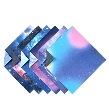 

15*15 Origami Shining Paper Glitter Craft DIY Material Animal Star Boat Folding Origami Paper Sparkling Glitter Paper