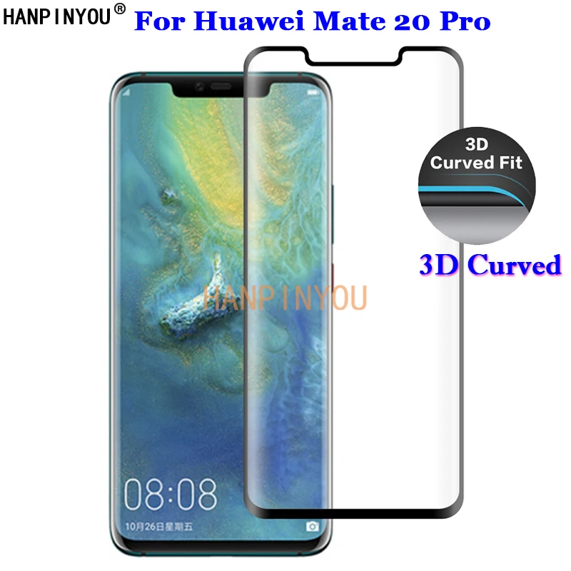 Изогнутое закаленное стекло 9H для Huawei Mate 20 Pro 20pro 6 39 ''с полным покрытием |