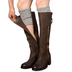 Boot Cuffs For Women - Knitted Short Leg Warmer Topper Cuffs For Tight Jeans Leggings For Women And Girls In Winter Elastic And