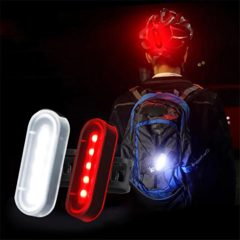 

Waterproof LED USB Rechargeable Bike Tail Light Practical Mountain Bike Cycling Tail-lamp Bicycle Light Durable Bike Headlight