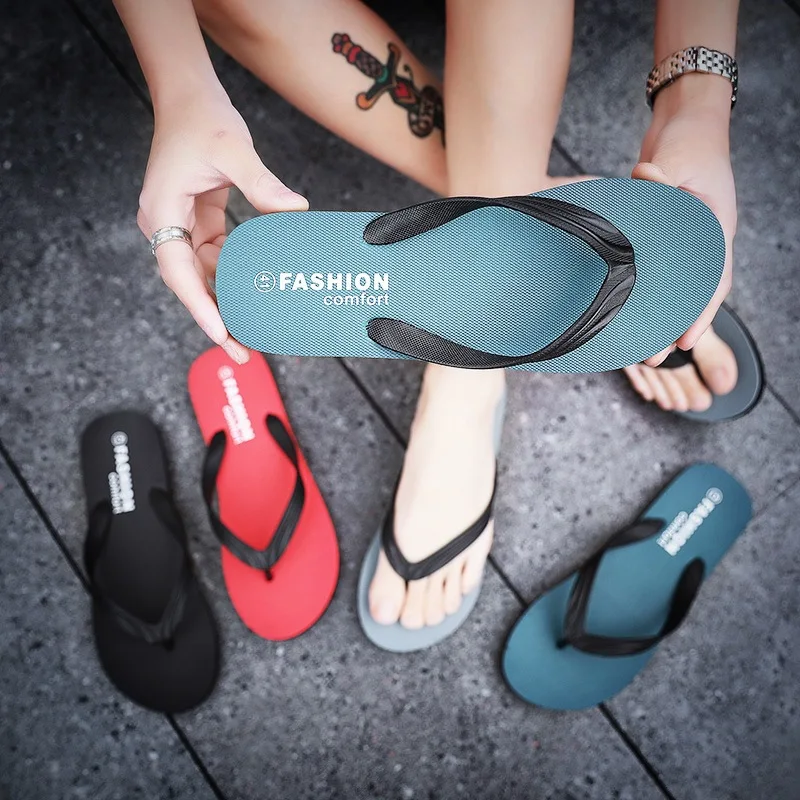 

Summer New Style Flip-flops Men's Korean-style Casual Anti-slip MEN'S Slippers Fashion Soft-Sole Flip-flop Sandals Men's