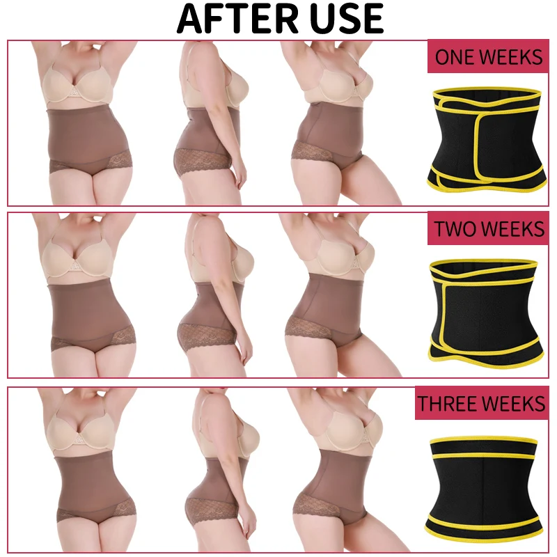 Women Waist Trainer Belly Slimming Sheath Sauna Sweat Trimmer Belt Tummy Control Shapewear Slimmer Sauna Sweat Workout Corset