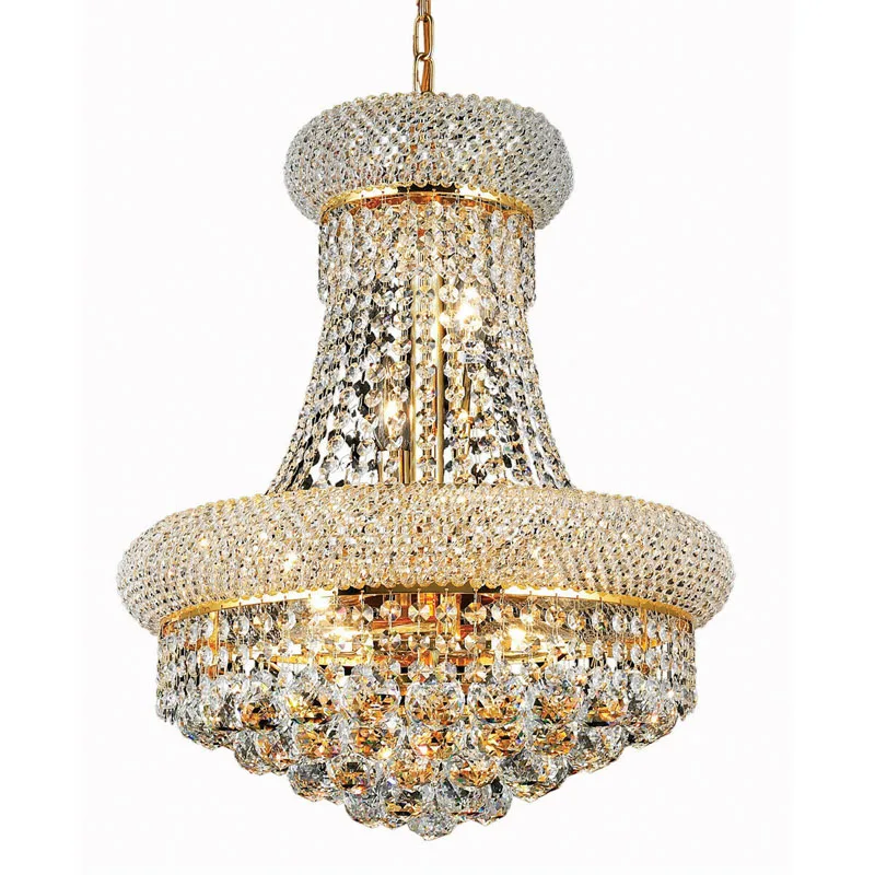 Phube Lighting French Empire Gold Crystal Chandelier Chrome Chandeliers Lighting Modern Chandeliers Light +Free shipping!