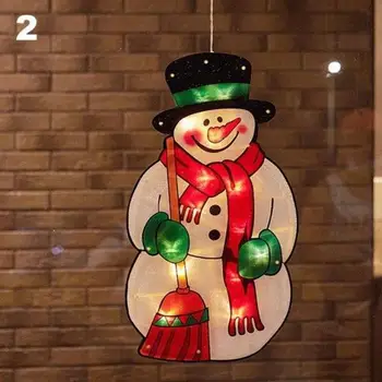 

Large LED Light Christmas Window Decoration Silhouette Battery Operated Xmas