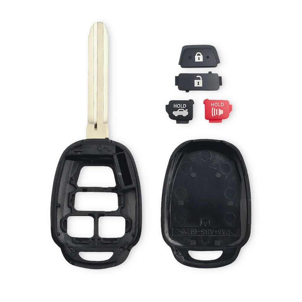 KEYYOU 4 кнопки дистанционного ключа автомобиля чехол Брелок для Toyota CAMRY 2012 2013 Corolla с лезвием TOY43