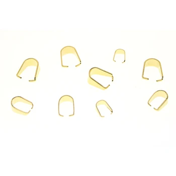 

50pcs/lot Stainless Steel Pendant Clasps Pinch Clips Bails Charm Necklace Connectors Beads Jewelry Findings Accessories Supplier