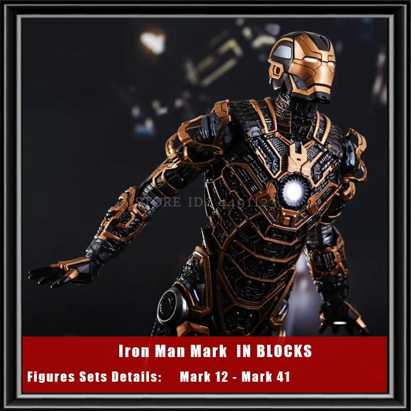 

Building Blocks Iron Man Set Mark 12 39 Block Toys Avengers Hulk Thanos IronMan Thor SpiderMan Captain America Blocks Figures