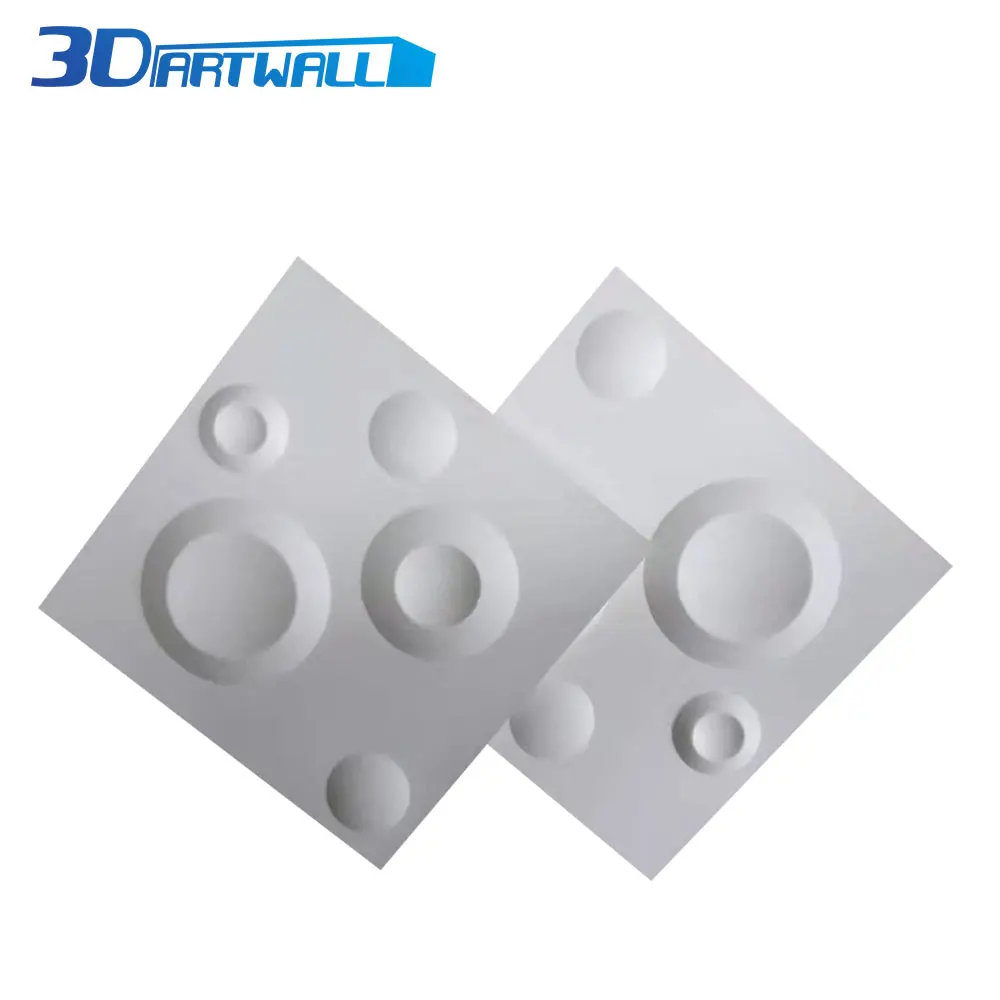 3DARTWALL ПВХ 3D стеновые панели пакет из 48 плиток Луна кратер режим белый для дома и улицы украшения для стен