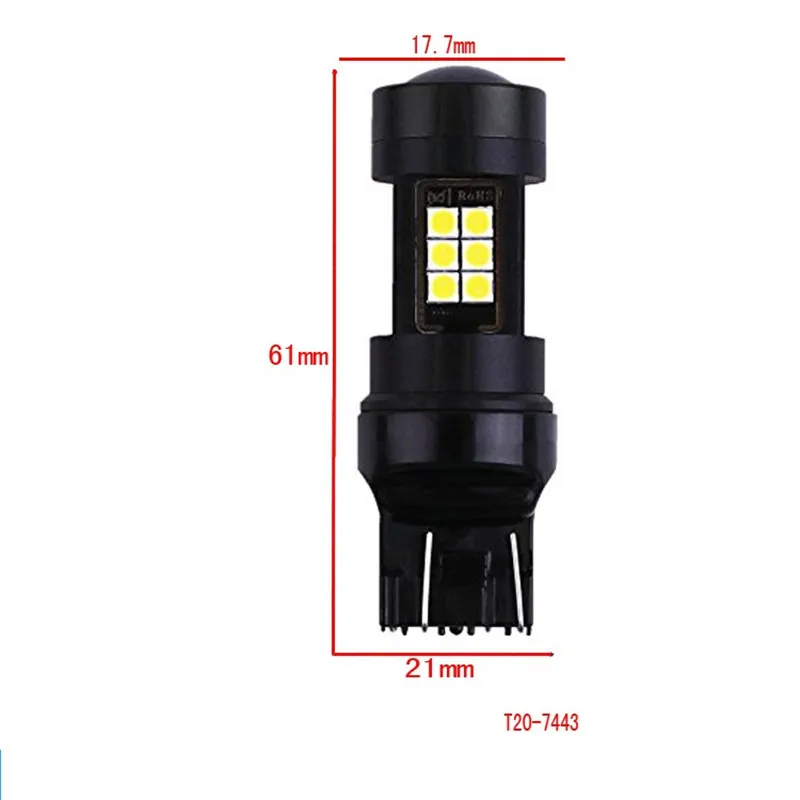 Новые 2 шт. T20 7443 3157 3156 3057 3047 3457 4157 7440 3030 27SMD супер яркий тормоза со стробоскопической вспышкой задний Поворотная сигнальная лампа