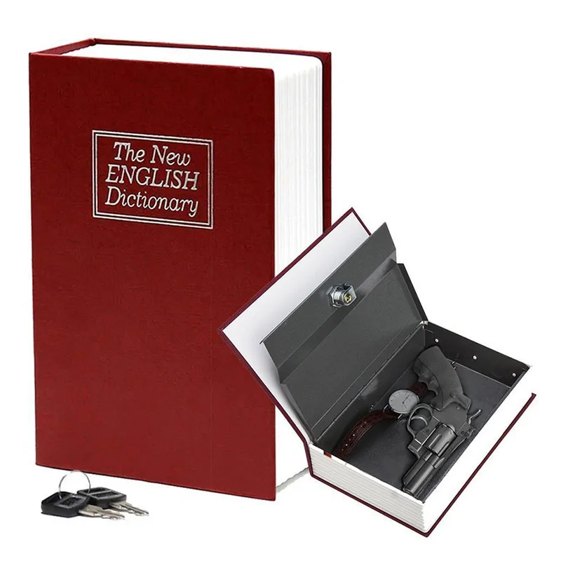 4 Color Medium Home Security Dictionary Key Book Safe/Lock Box/Storage/Piggy Bank Creative Money Box Home Accessories