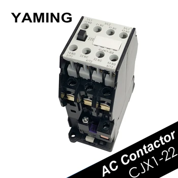 

AC Contactor CJX1-22/22 3TB43 DIN Rail Mount 2NO 2NC Communication 12V/24V/36V/48V/110V/127V/220V/380V 22A Electrical 50HZ/60HZ