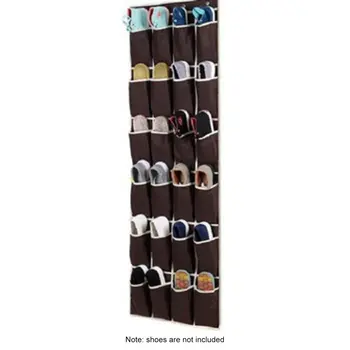 

24 Pocket Non Woven Hanging Storage Bag Door Holder Home Shoes Organizing Bag with Hooks Space Saver Shoes Hanging Bag
