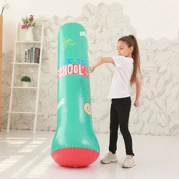 

Fitness Adult Tumbler Design Thickened Boxing Punching Stress Relief Home Kick Training Inflatable Sandbag PVC Gym Equipment