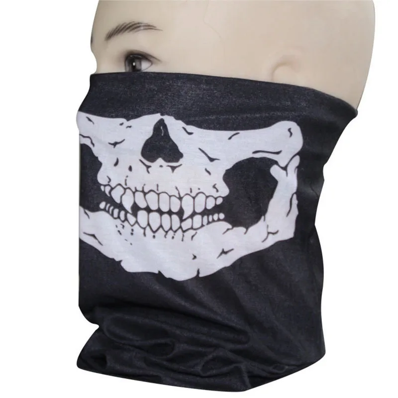 Motorcycle Skull Bandana Bike Motorcycle Helmet Neck Face Cover Mask Paintball Ski Sport FS99