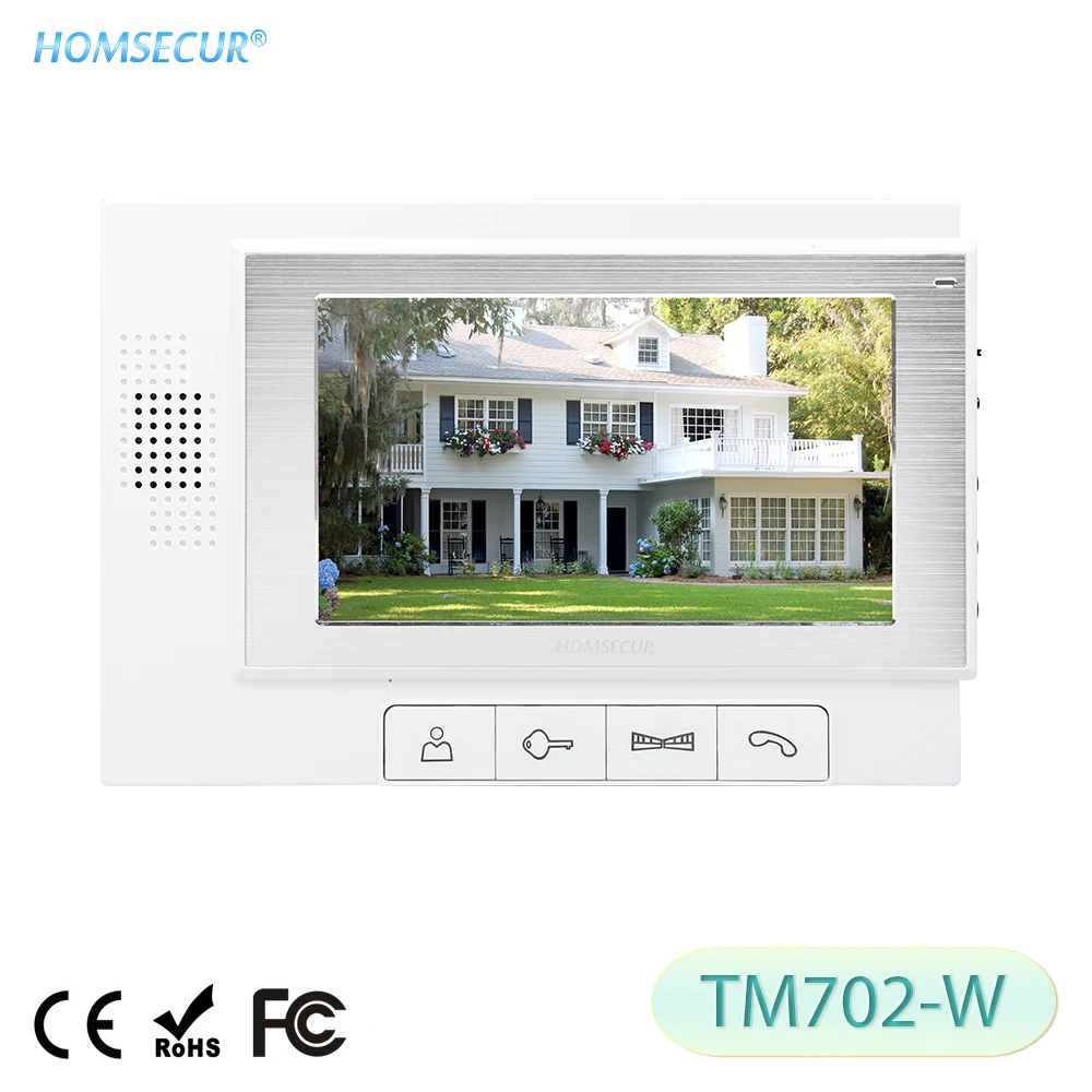 HOMSECUR TM702-W Indoor мониторы для HDW проводной телефон видео домофон системы