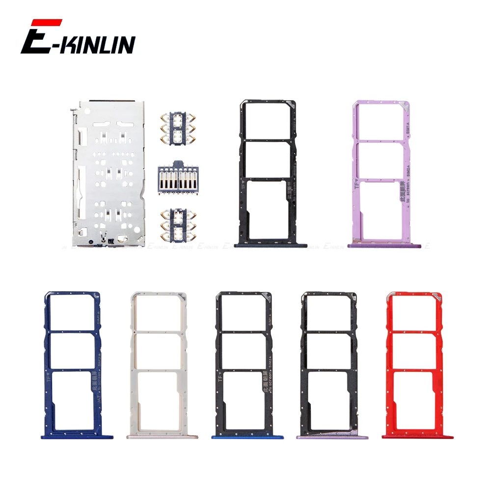 

Sim Micro SD Card Socket Holder Slot Tray Reader For HuaWei Honor 8C 8X 8A Pro Adapter Container Connector Replacement Parts