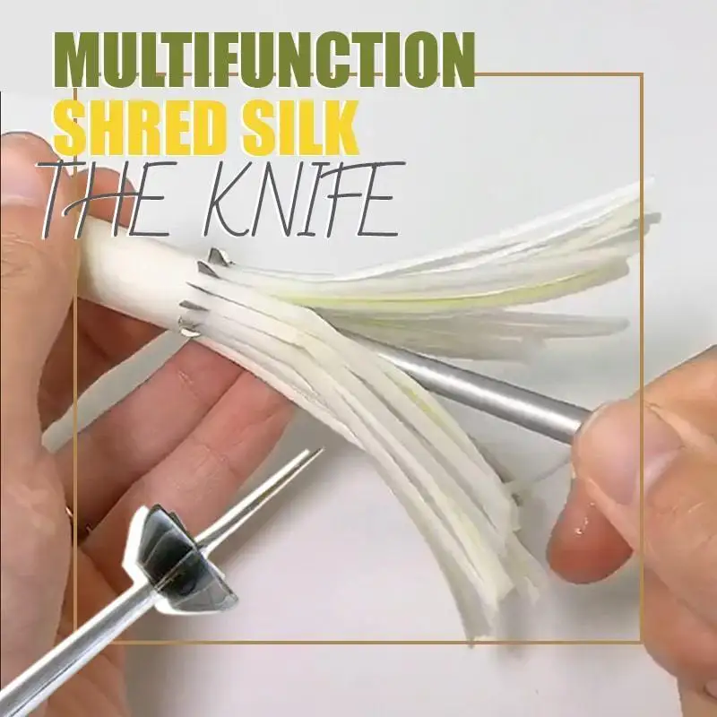 

Multifunction Shred Silk The Knife kitchen cutting onion chopped green onion knife cutting Onions artifact garlic sprout shredde
