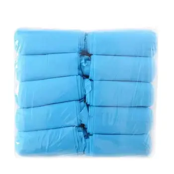 

200pcs 300g Nonwoven Fabric Shoes Cover Disposable Shoes Sleeves Dustproof Nonslip Elastic Band Breathable Shoe Protector