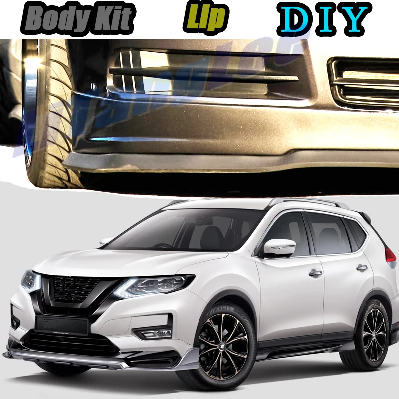 CarBumperLipFrontSpoilerSkirtDeflectorForNissanXTrailXTrail
