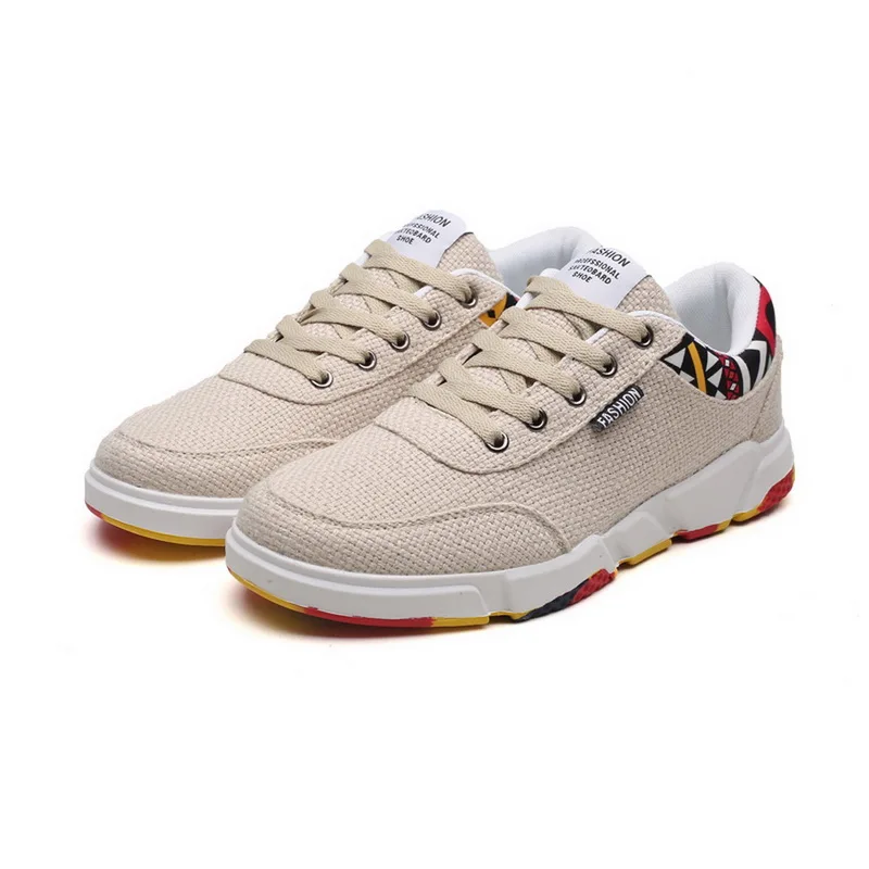 High Quality Classic Men Canvas Shoes Autumn Print Flats Vulcanized Shoes Factory Outlet Sneakers New Casual Sports Shoes