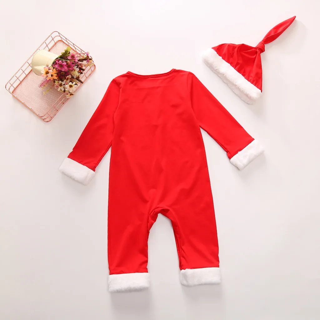 Коллекция года, Рождественская одежда для малышей комбинезон с длинными рукавами и буквенным принтом для маленьких девочек, 15