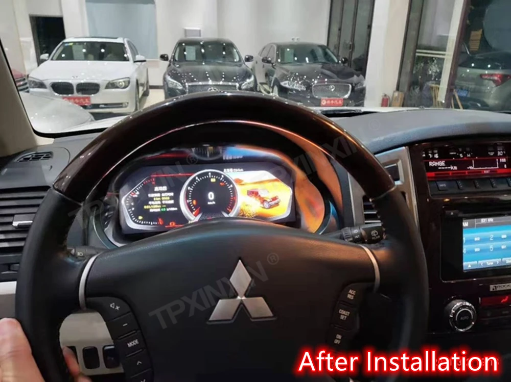 12 3 ''автомобильный ЖК-приборной панели Автомобильный плеер для Mitsubishi Pajero 2006 +