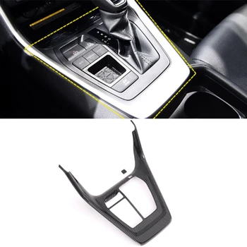 

For Toyota Rav4 Xa50 2018 2019 Carbon Style Gear Box Panel Water Cup Holder Frame Decoration Cover Trim Car Styling
