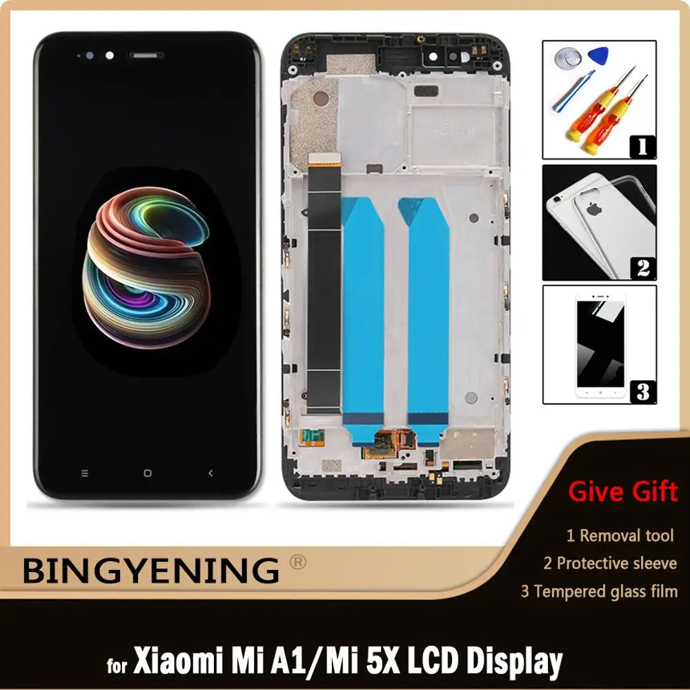 

ЖК-дисплей и сенсорный датчик в сборе для Xiaomi Mi A1, 5,5 дюйма