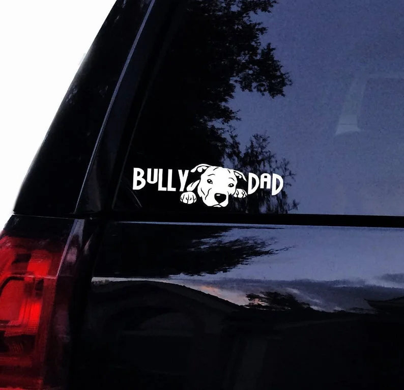 Pitbull Bully DAD Pitty Decal-Виниловая наклейка для автомобиля питбулл Американский Булл