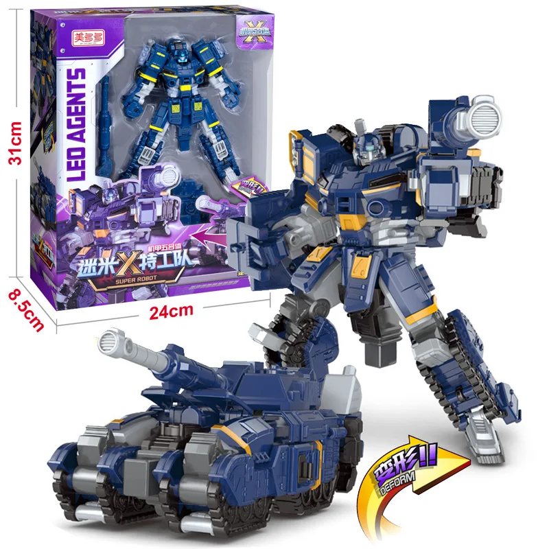 MiniForce Transformation Action Figure Toys Agent X Volt Semey Air Force Season 2 Kids For Boys Gifts Dark Blue color | Игрушки и хобби