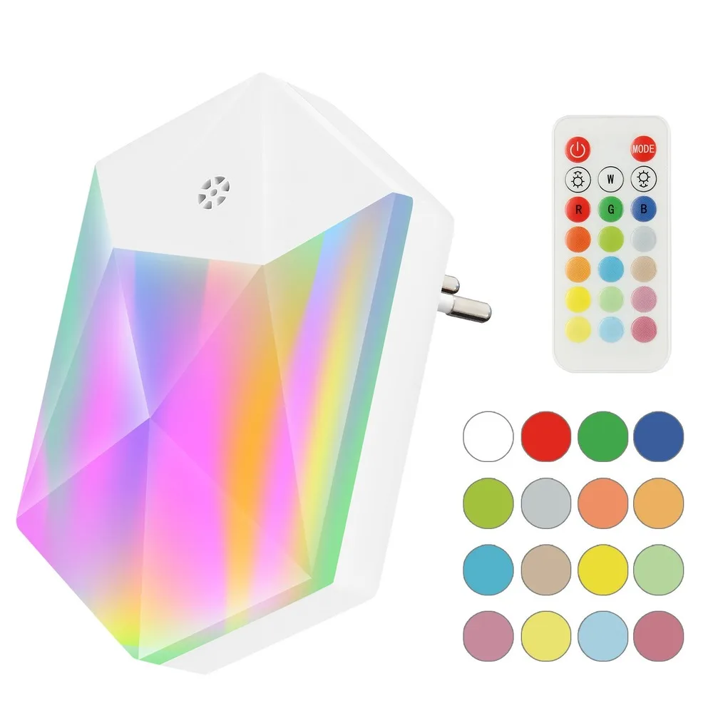 16 цветов RGB пульт дистанционного управления Ночной светильник цветной умный с