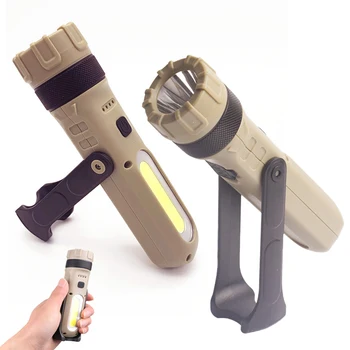 

Work light LED Flashlight Built in Rechargeable COB CREE XM-L2 U3 Lamp 3 Modes Power Bank Torch Tail Magnet outdoor red light