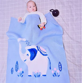 

Children's knitted blanket, beach mat, baby stroller blanket, sofa blanket