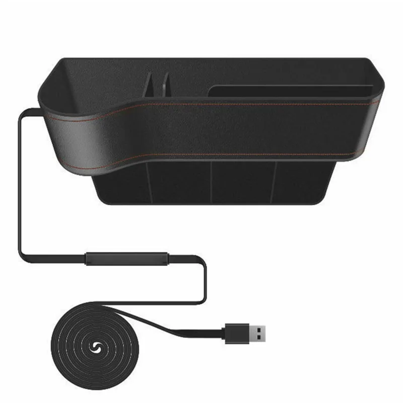 

Wireless Car Charger Seat Slit Crevice Storage Charging Station Box for Vehicle GT66