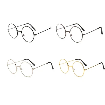 

1PC Fashion Vintage Retro Metal Frame Clear Lens Glasses Blue Light Blocking Eyewear Eyeglasses Oversized Round Eye Glasses New