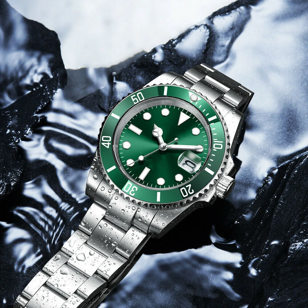 watches Luxury Sapphire MIYOTA/NH35 Automatic Wristwatch Mechanical Mens Watch Sterile Dial Ceramic 10Bar Lume Male Clock