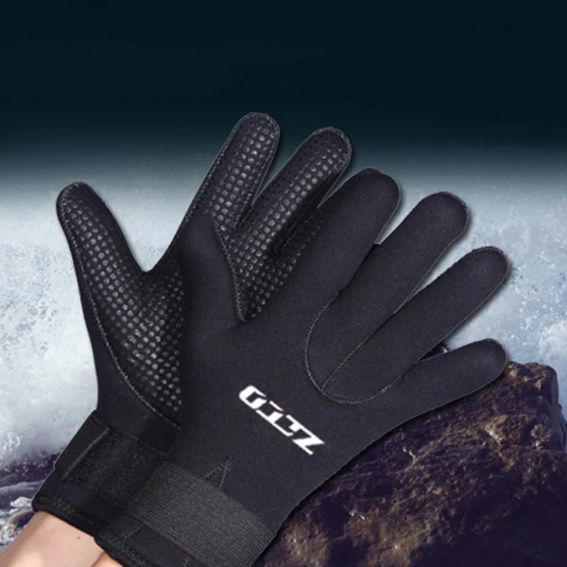 5 мм, взрослые перчатки для дайвинга, подводная рыбалка, противоскользящие перчатки для подводного плавания, регулируемые мужские и женские теплые перчатки для плавания